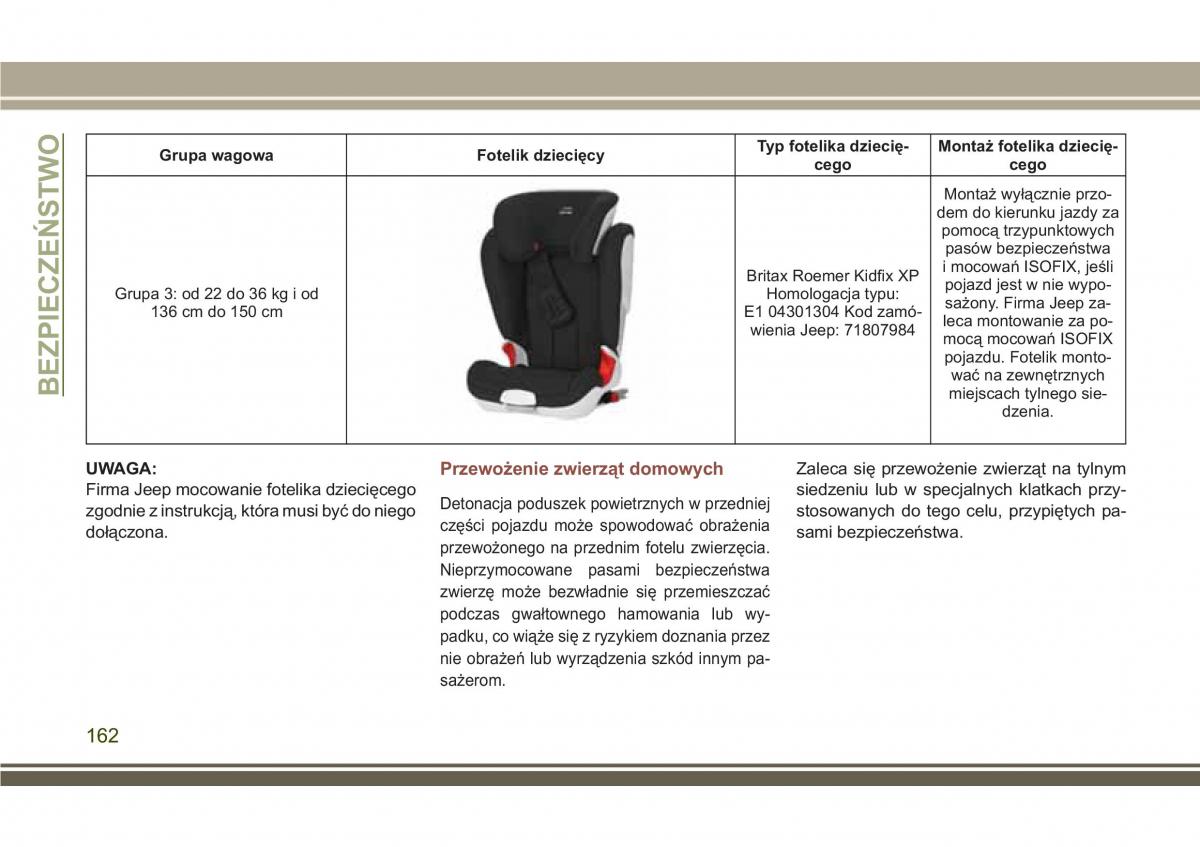 Jeep Compass II 2 instrukcja obslugi / page 164