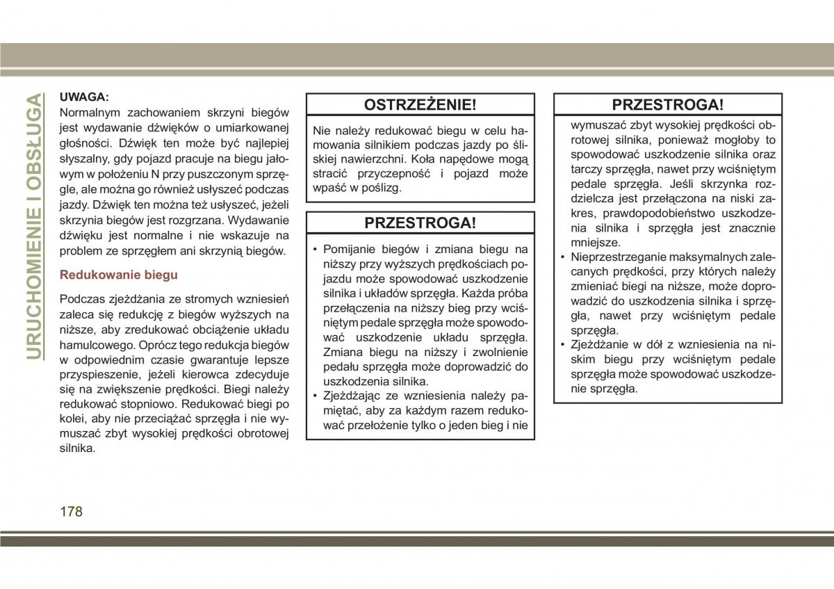 Jeep Compass II 2 instrukcja obslugi / page 180