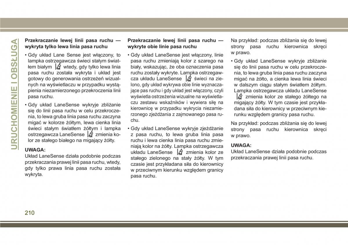 Jeep Compass II 2 instrukcja obslugi / page 212