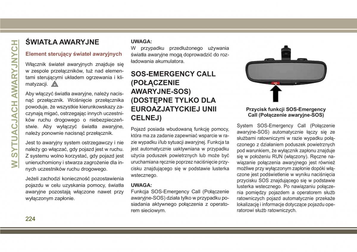 Jeep Compass II 2 instrukcja obslugi / page 226