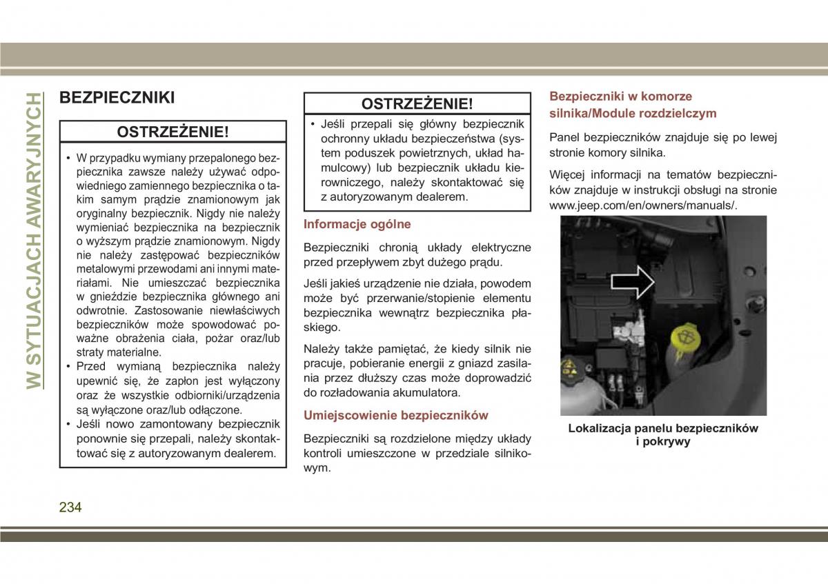 Jeep Compass II 2 instrukcja obslugi / page 236