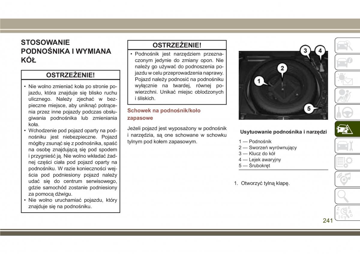 Jeep Compass II 2 instrukcja obslugi / page 243