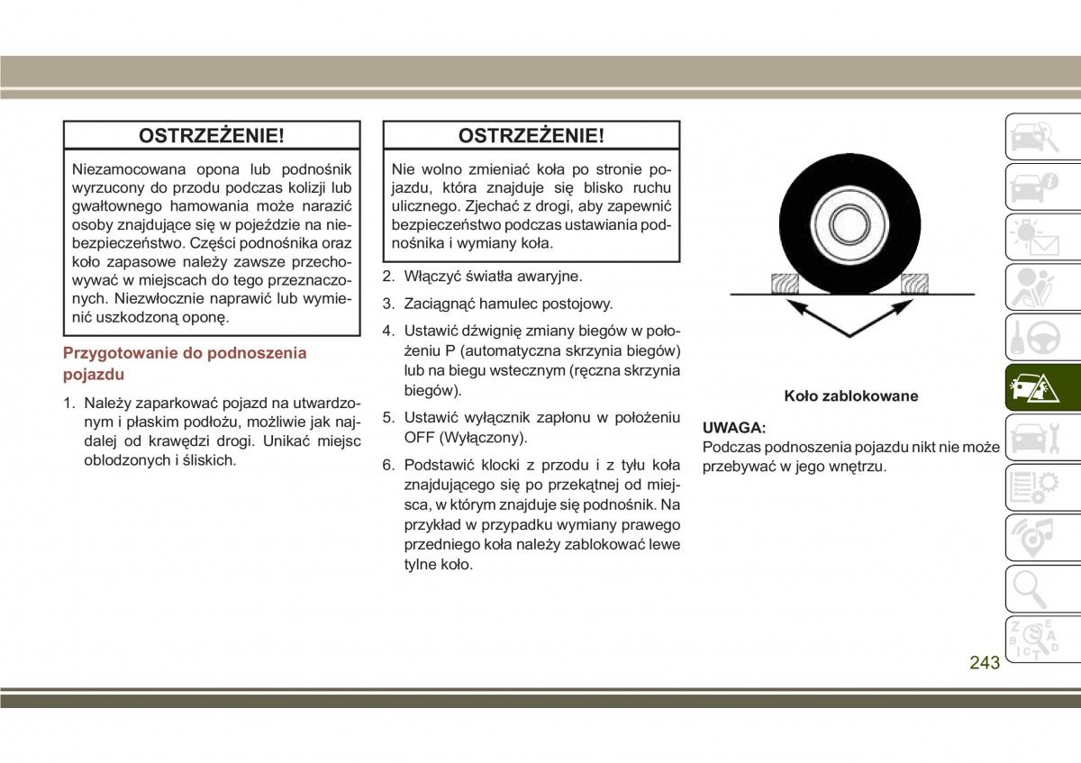 Jeep Compass II 2 instrukcja obslugi / page 245