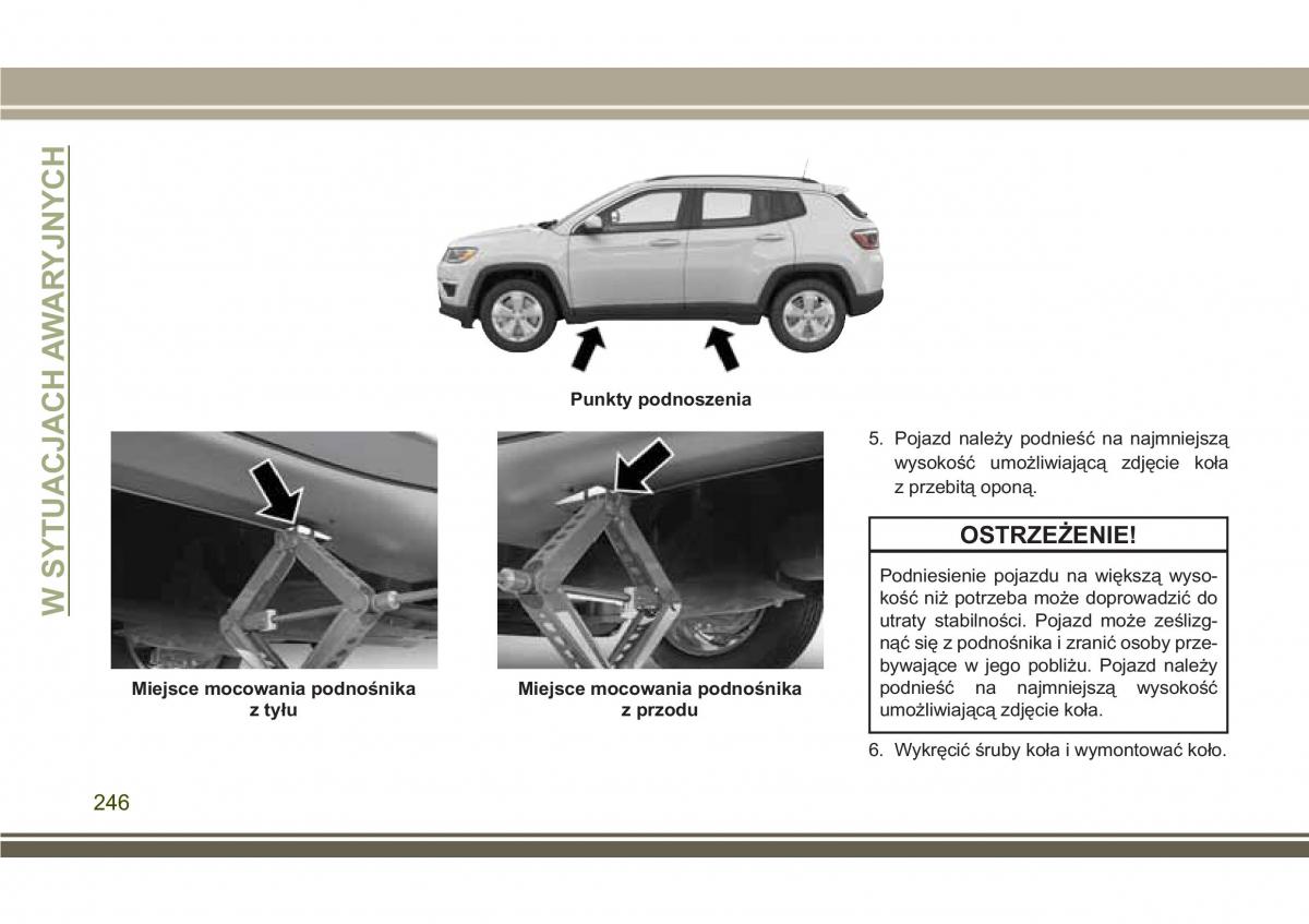 Jeep Compass II 2 instrukcja obslugi / page 248