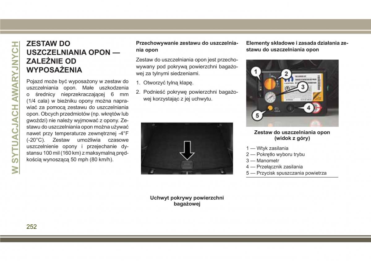 Jeep Compass II 2 instrukcja obslugi / page 254