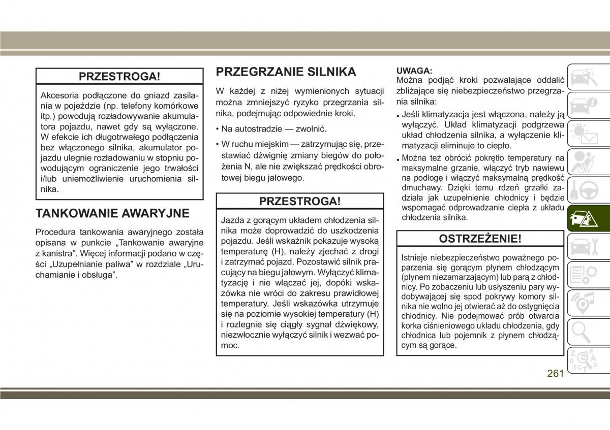 Jeep Compass II 2 instrukcja obslugi / page 263