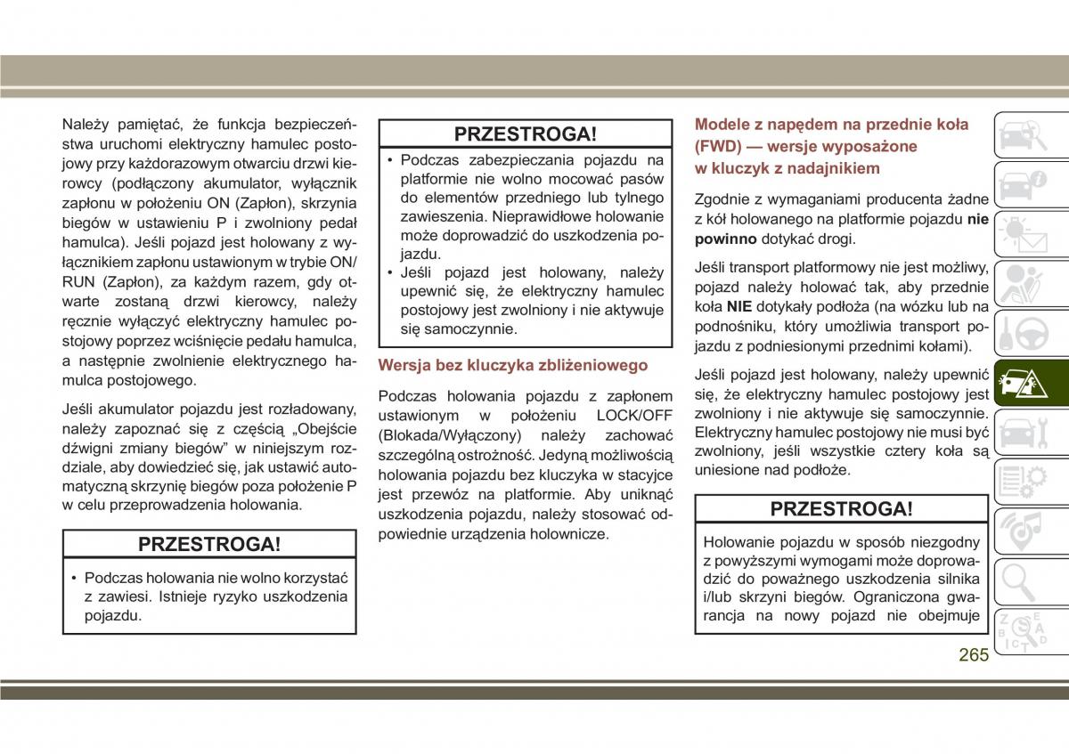 Jeep Compass II 2 instrukcja obslugi / page 267
