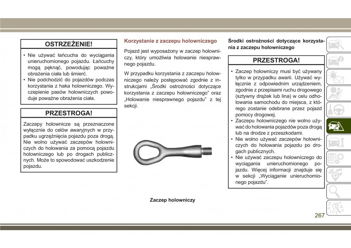 Jeep Compass II 2 instrukcja obslugi / page 269