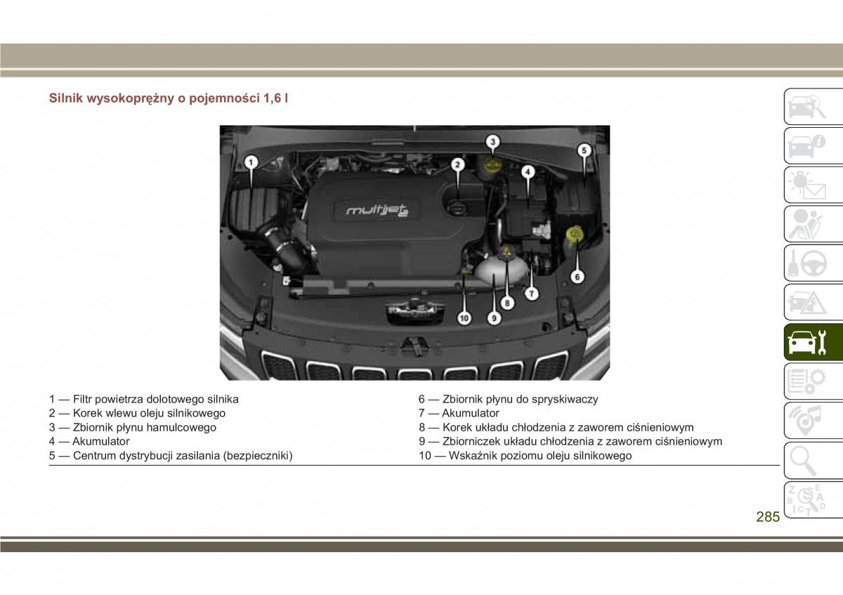 Jeep Compass II 2 instrukcja obslugi / page 287