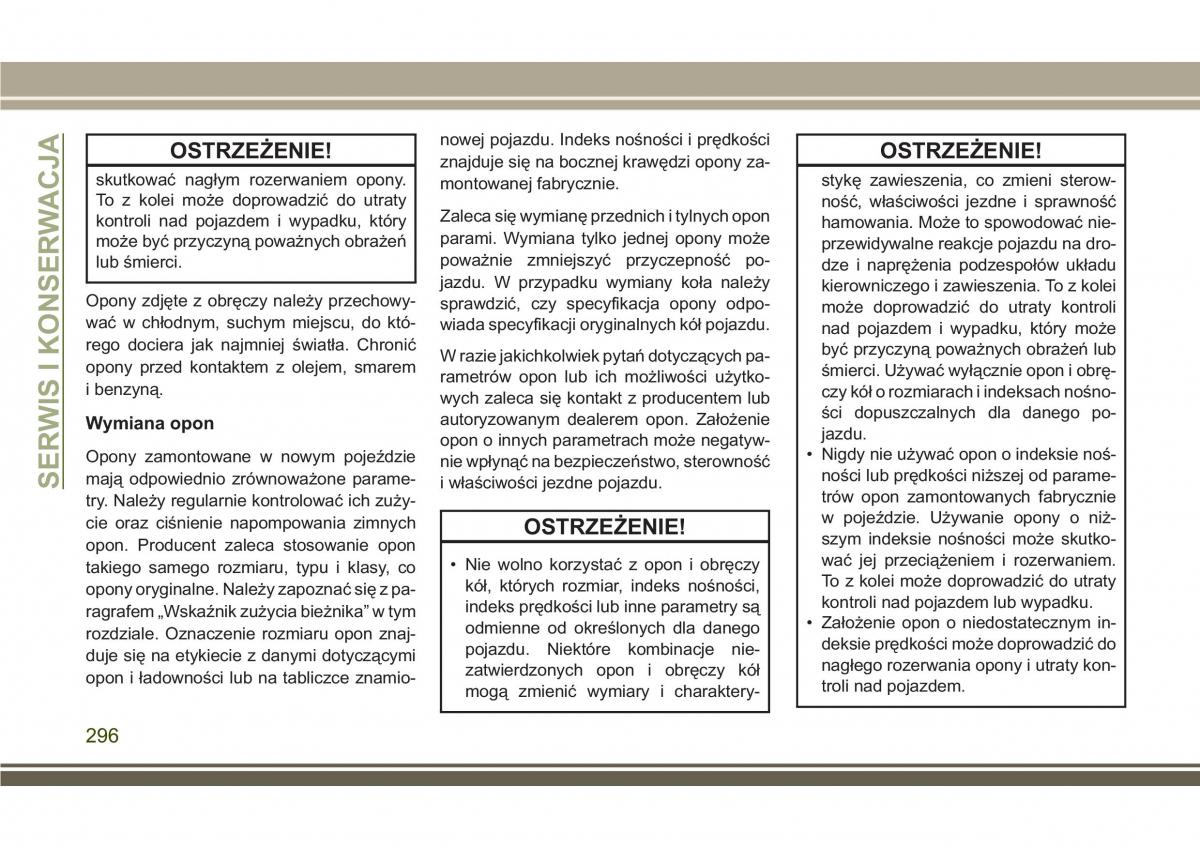 Jeep Compass II 2 instrukcja obslugi / page 298