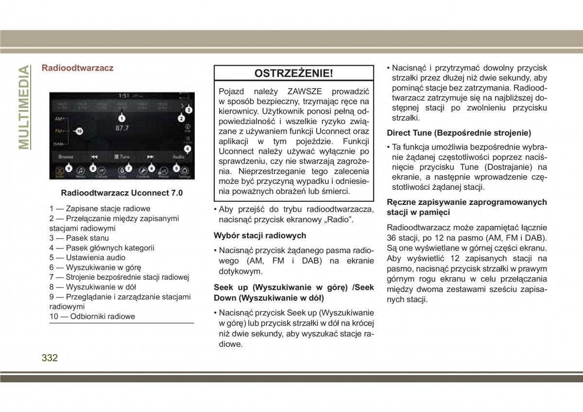 Jeep Compass II 2 instrukcja obslugi / page 334