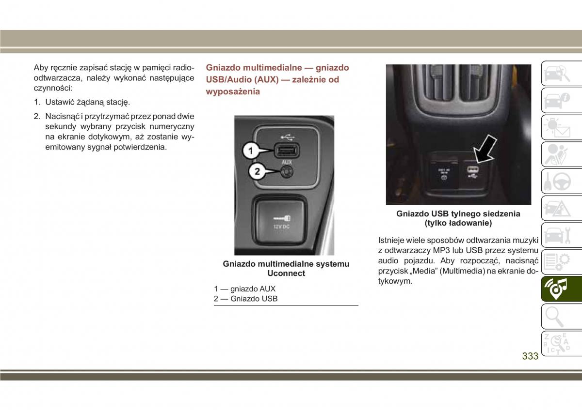 Jeep Compass II 2 instrukcja obslugi / page 335