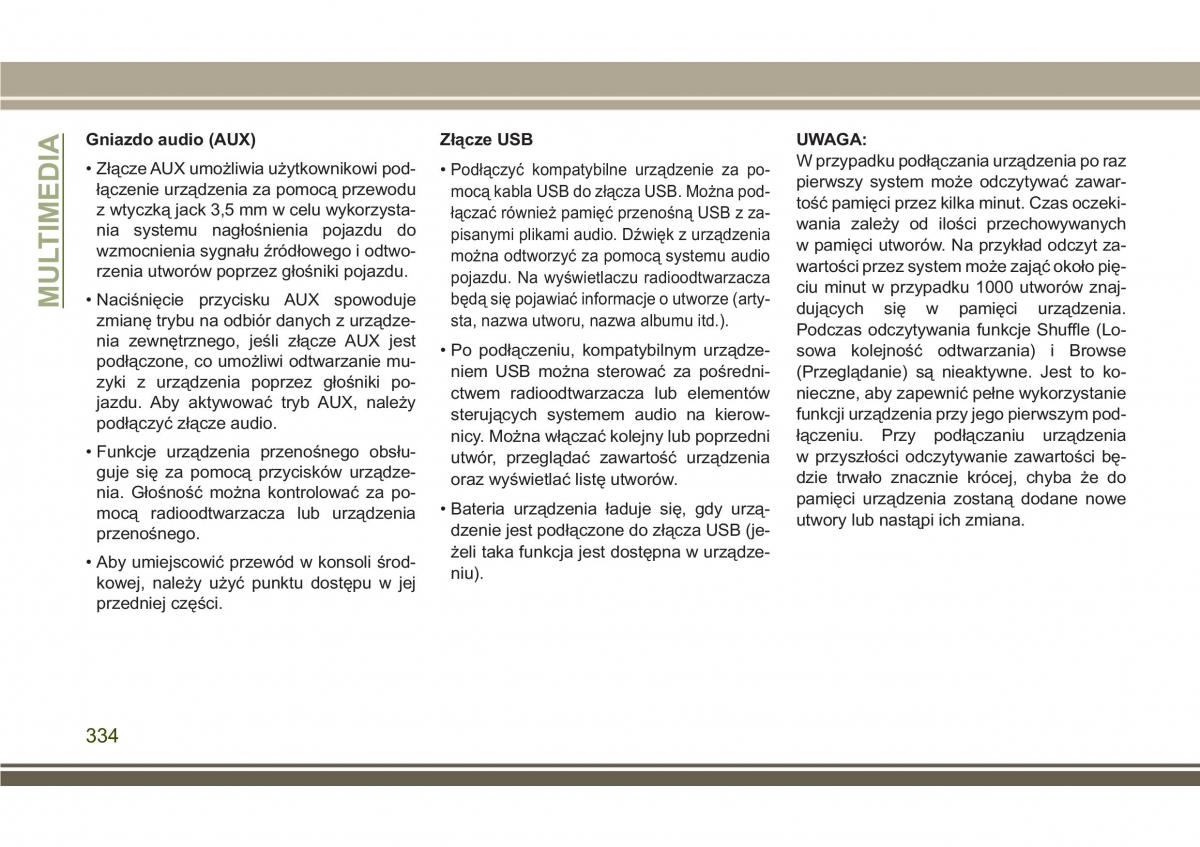 Jeep Compass II 2 instrukcja obslugi / page 336