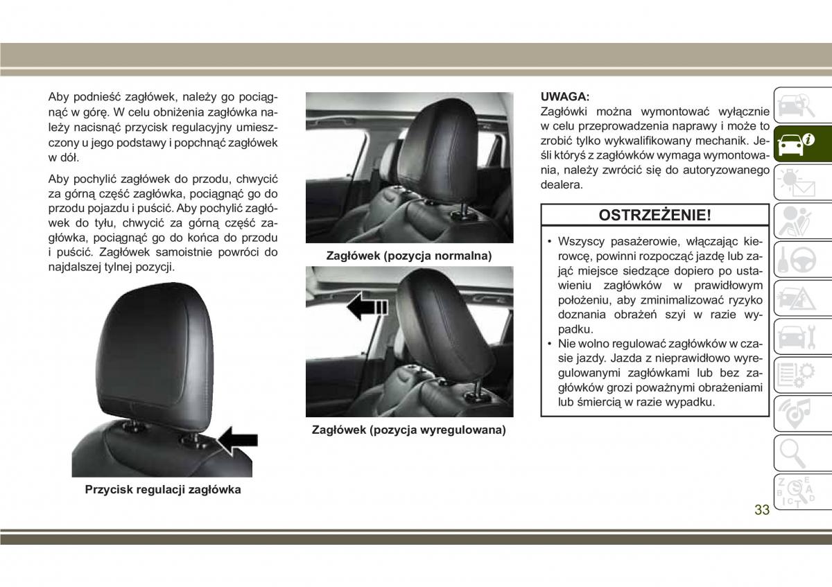 Jeep Compass II 2 instrukcja obslugi / page 35