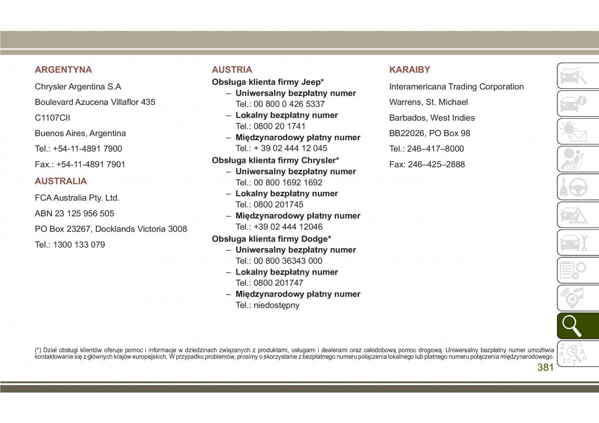 Jeep Compass II 2 instrukcja obslugi / page 383