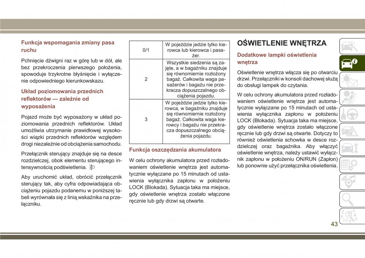 Jeep Compass II 2 instrukcja obslugi / page 45