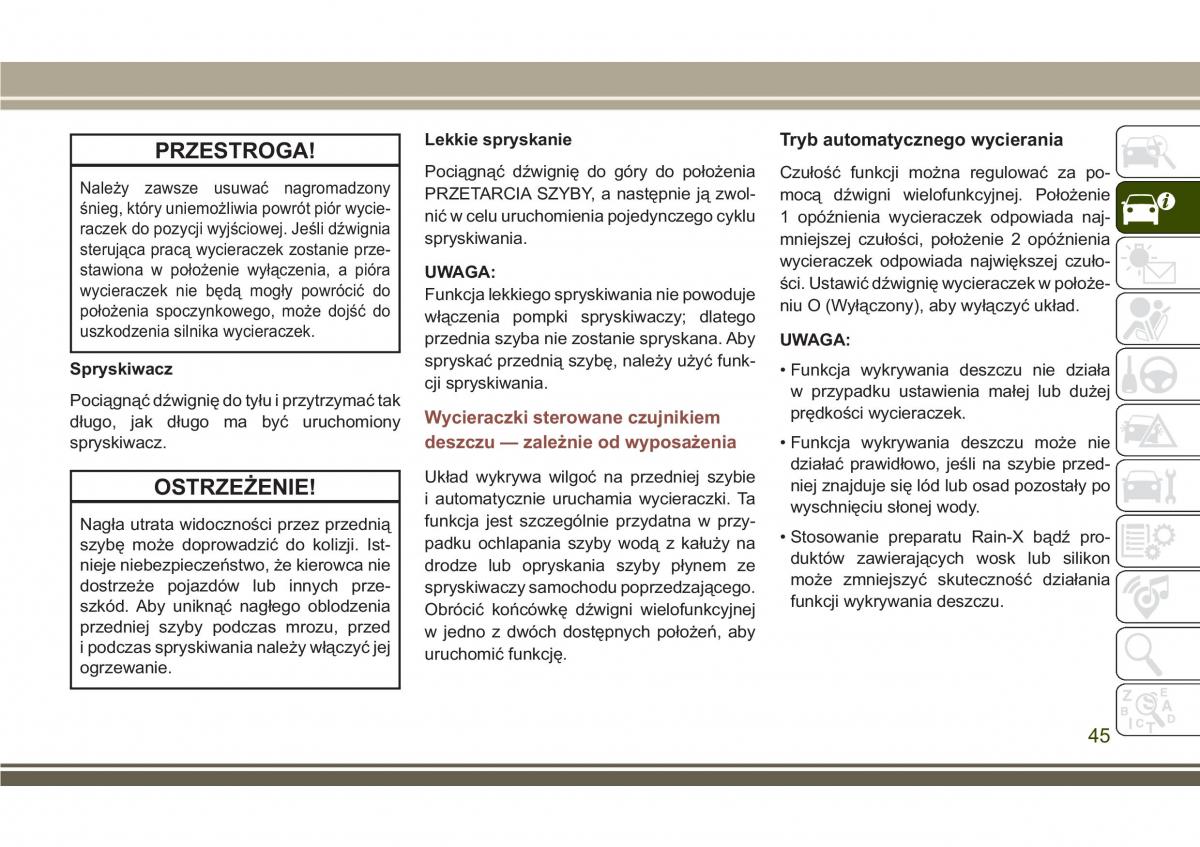 Jeep Compass II 2 instrukcja obslugi / page 47