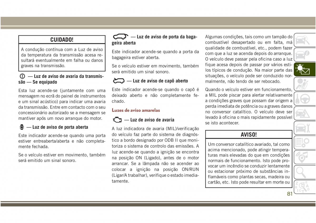 Jeep Compass II 2 manual del propietario / page 83