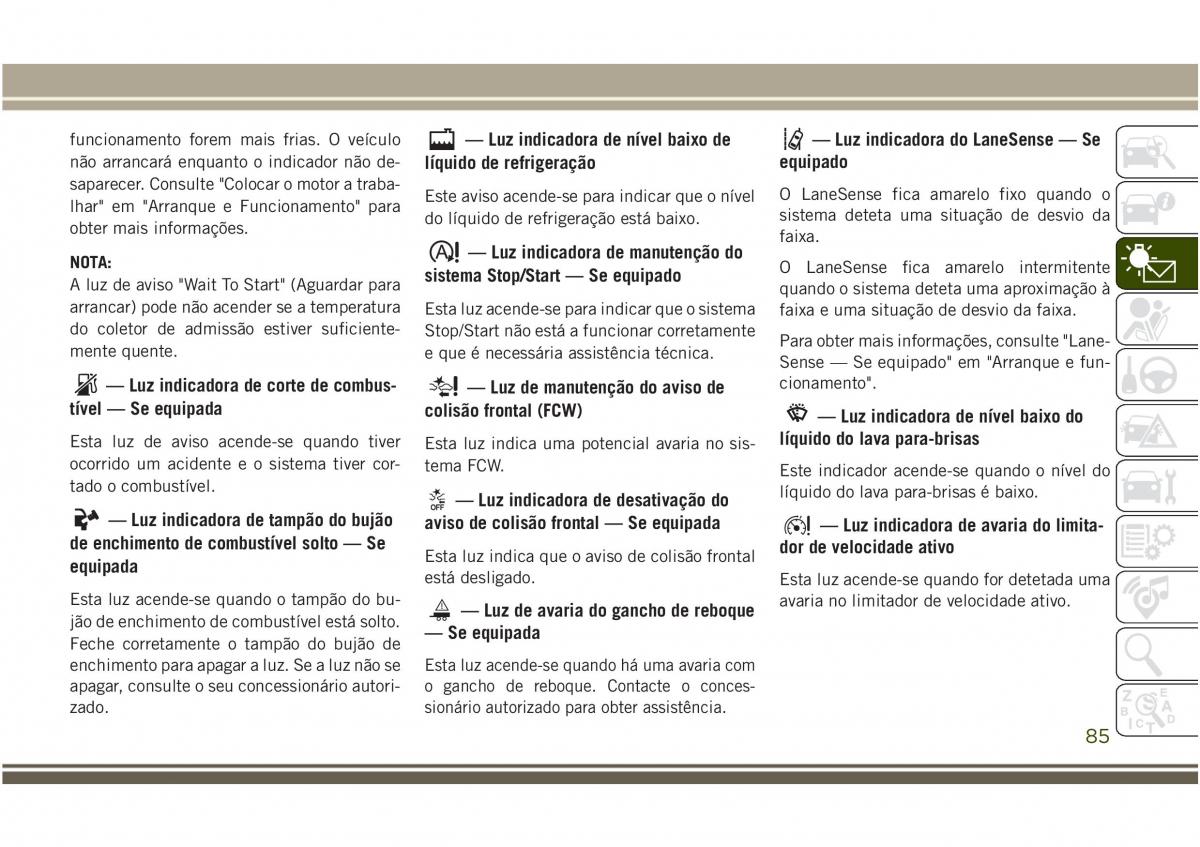 Jeep Compass II 2 manual del propietario / page 87