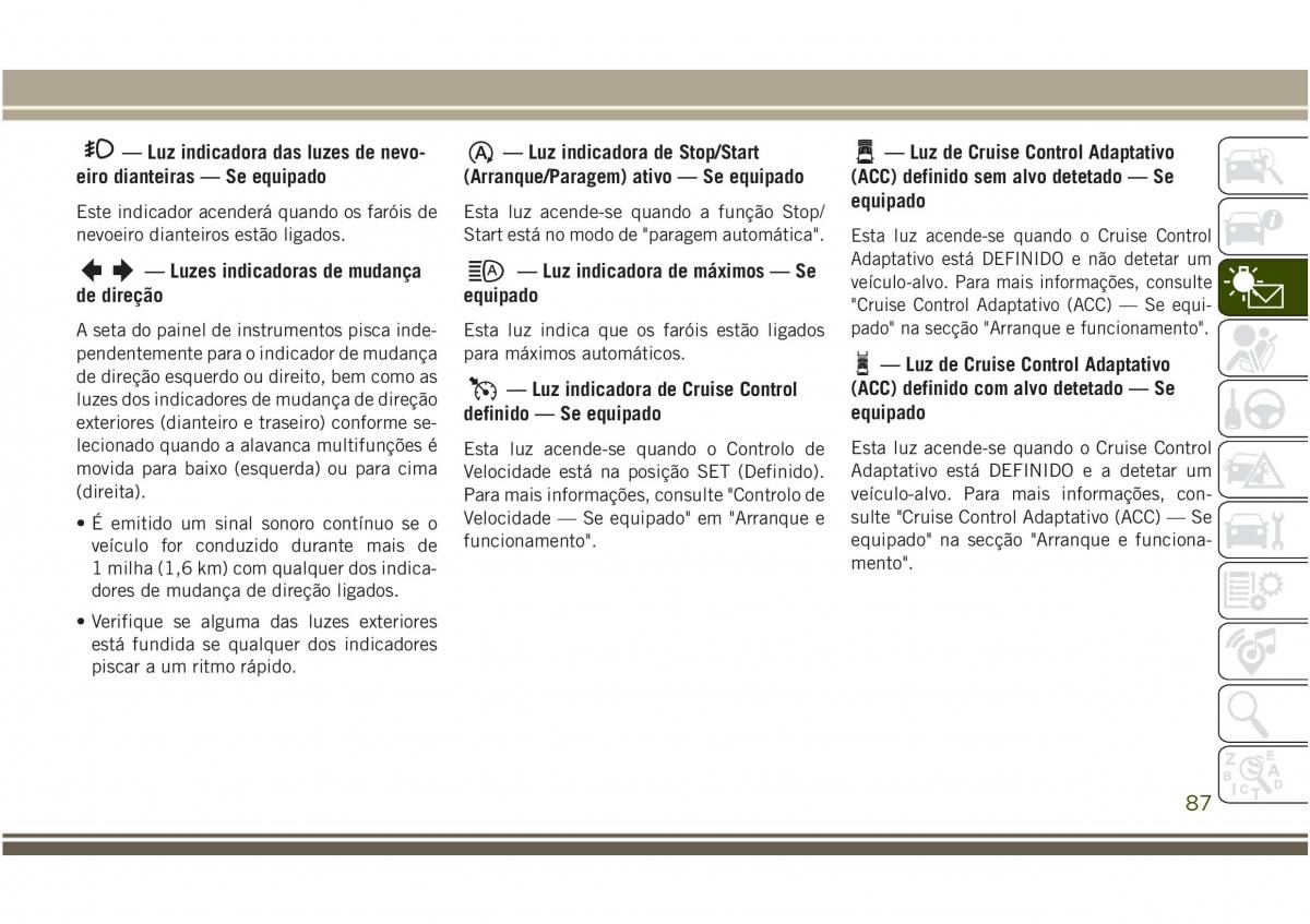 Jeep Compass II 2 manual del propietario / page 89