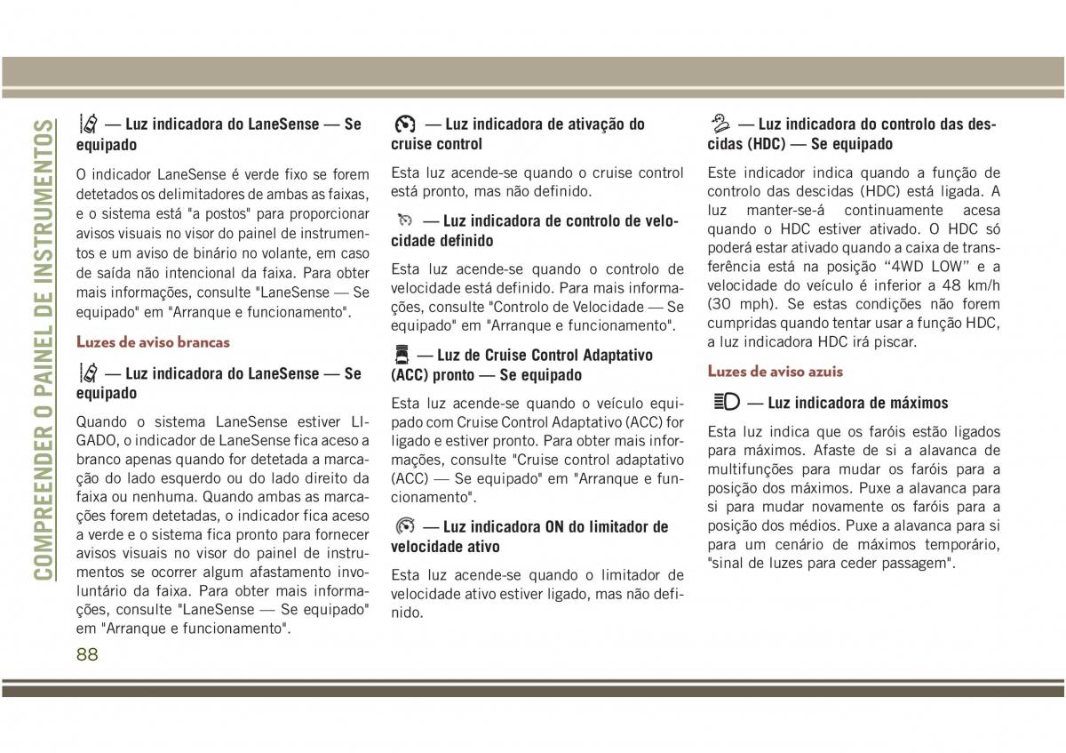 Jeep Compass II 2 manual del propietario / page 90