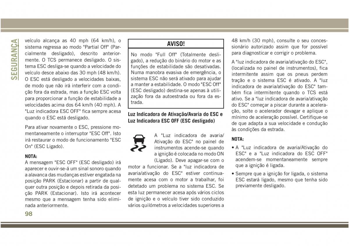 Jeep Compass II 2 manual del propietario / page 100