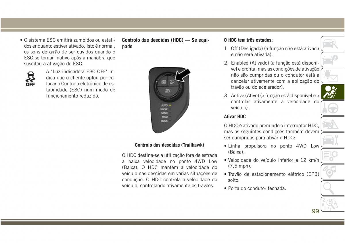 Jeep Compass II 2 manual del propietario / page 101