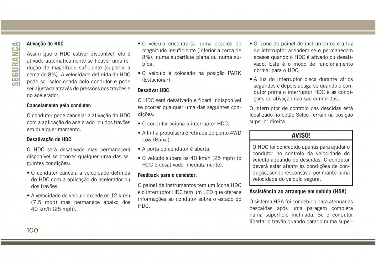 Jeep Compass II 2 manual del propietario / page 102