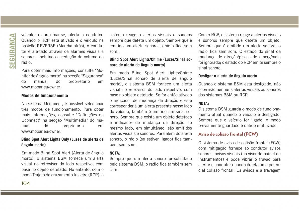 Jeep Compass II 2 manual del propietario / page 106