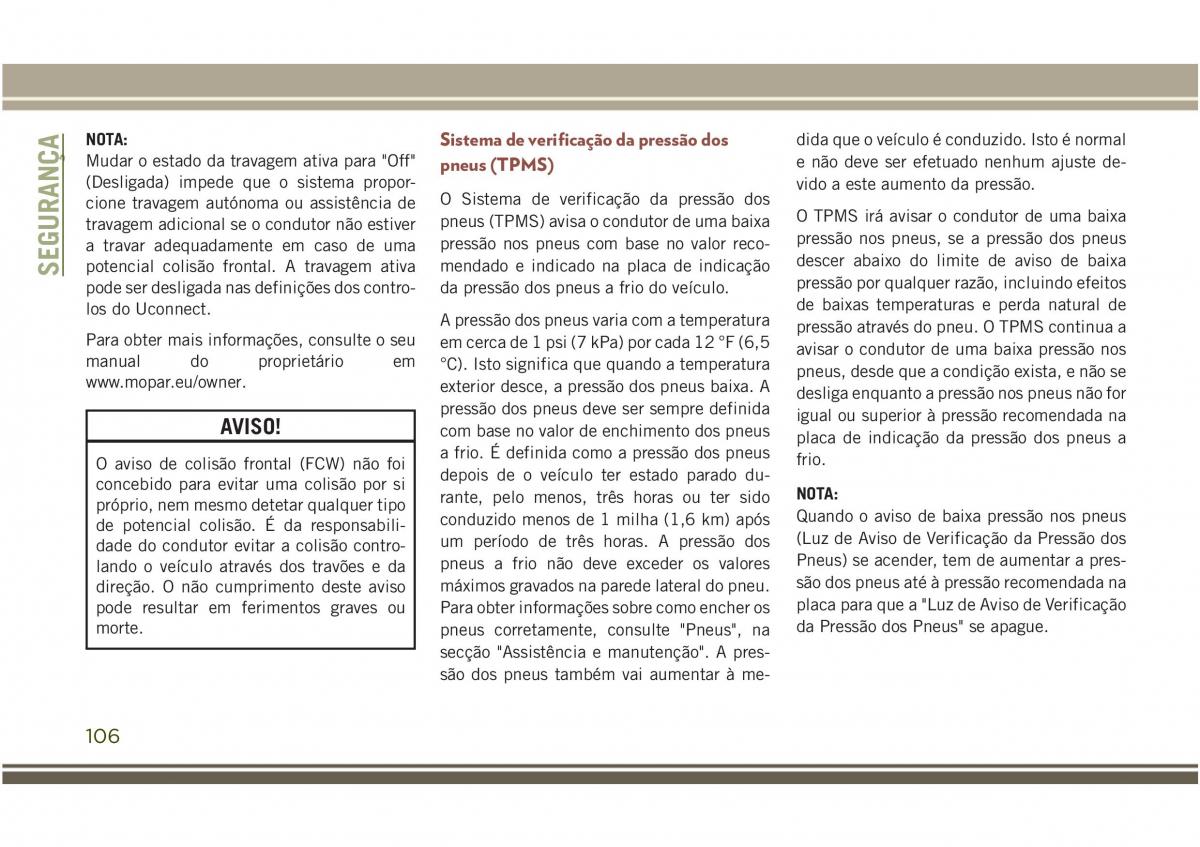 Jeep Compass II 2 manual del propietario / page 108