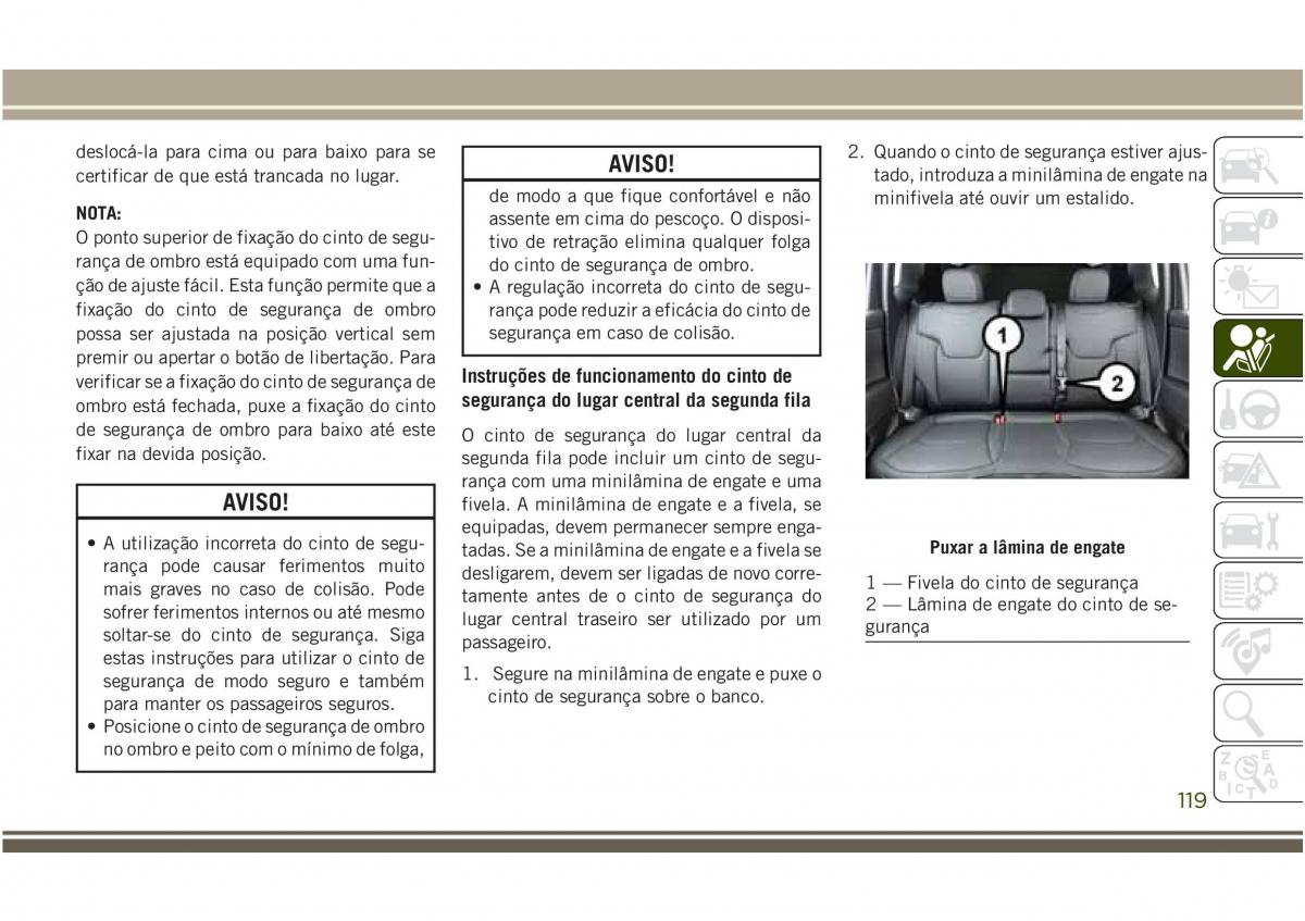 Jeep Compass II 2 manual del propietario / page 121