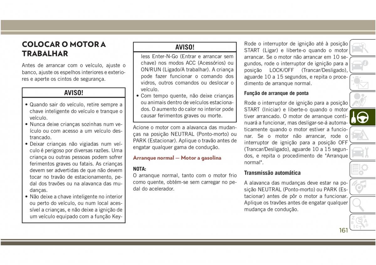 Jeep Compass II 2 manual del propietario / page 163