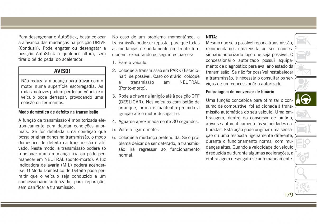 Jeep Compass II 2 manual del propietario / page 181