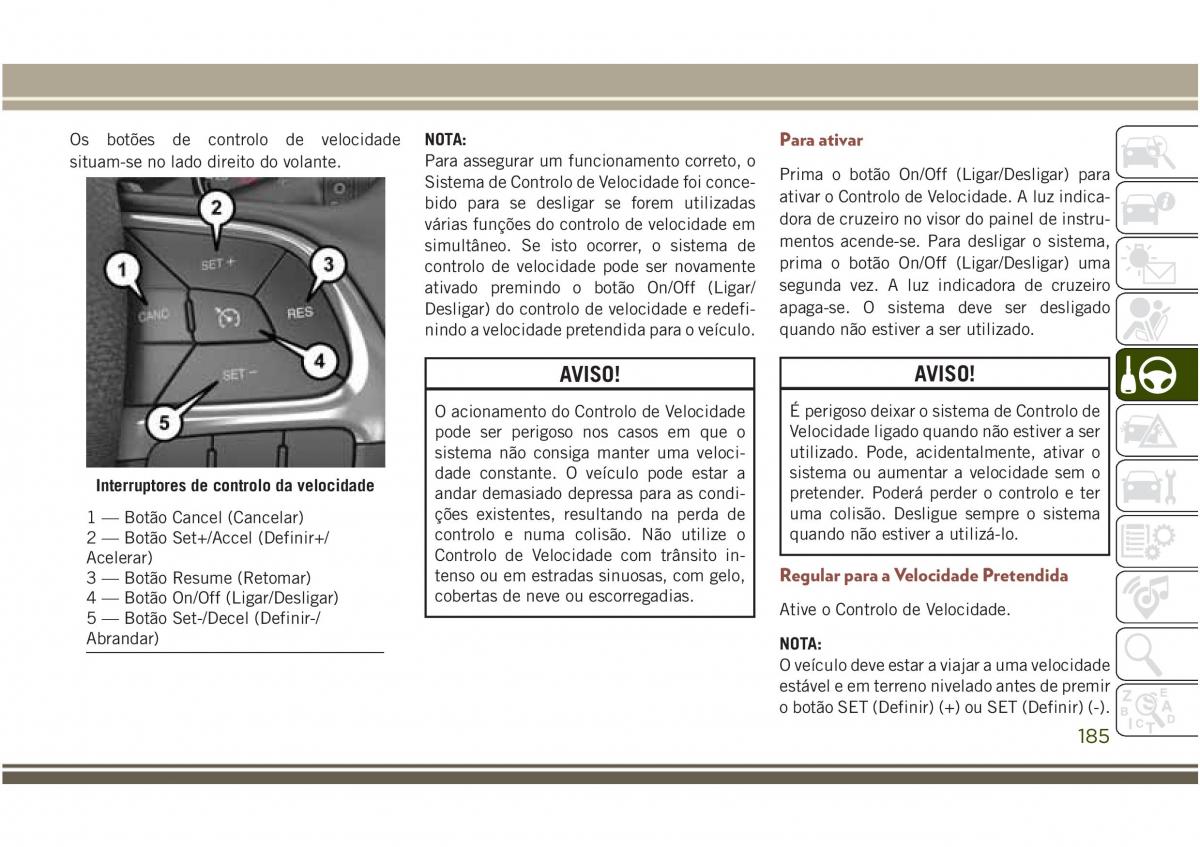 Jeep Compass II 2 manual del propietario / page 187