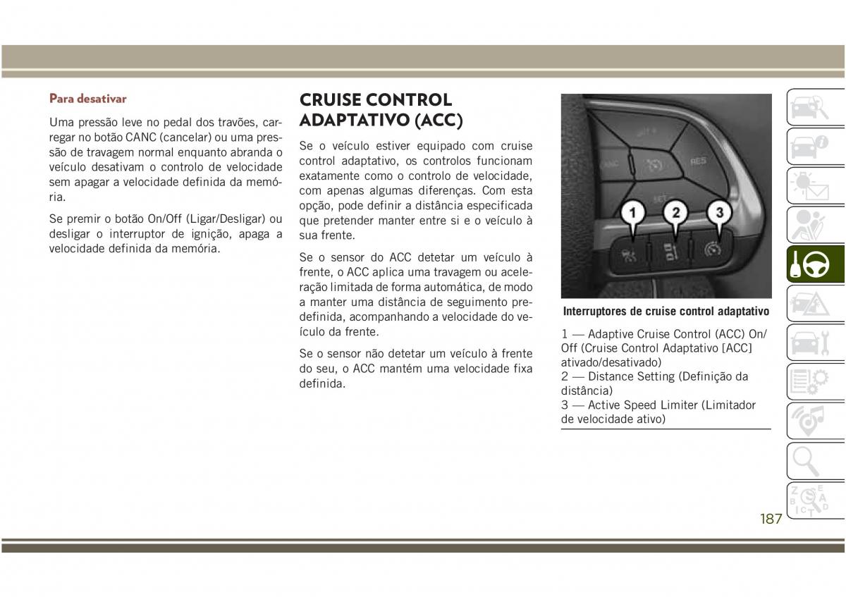 Jeep Compass II 2 manual del propietario / page 189