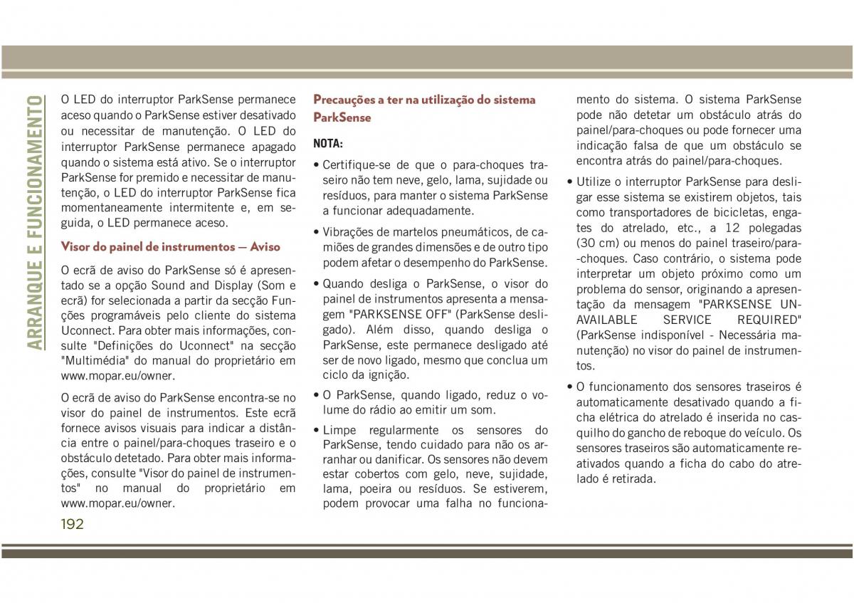 Jeep Compass II 2 manual del propietario / page 194