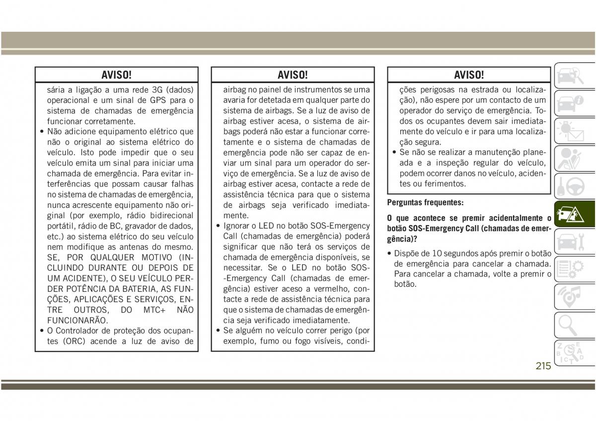 Jeep Compass II 2 manual del propietario / page 217