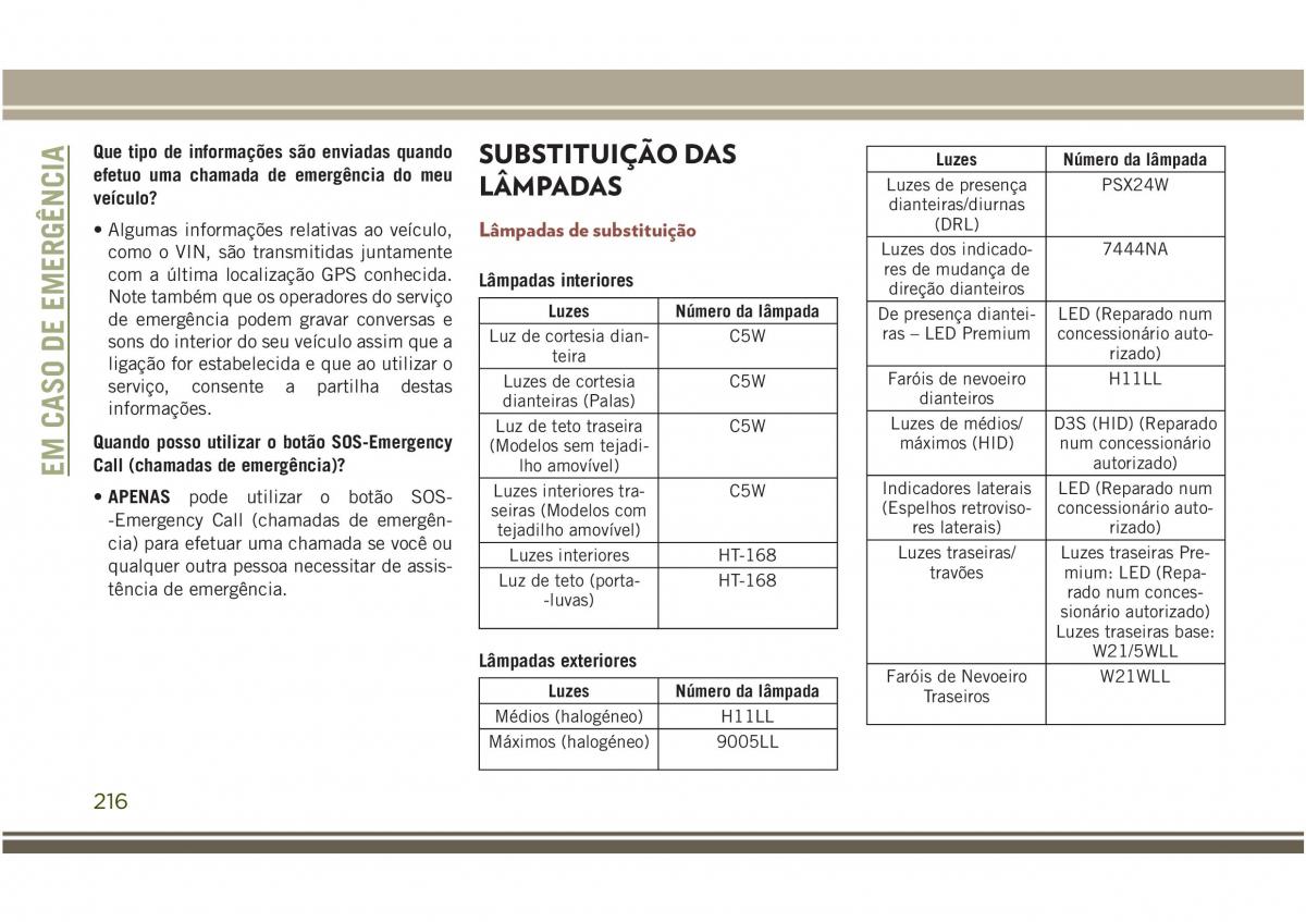 Jeep Compass II 2 manual del propietario / page 218