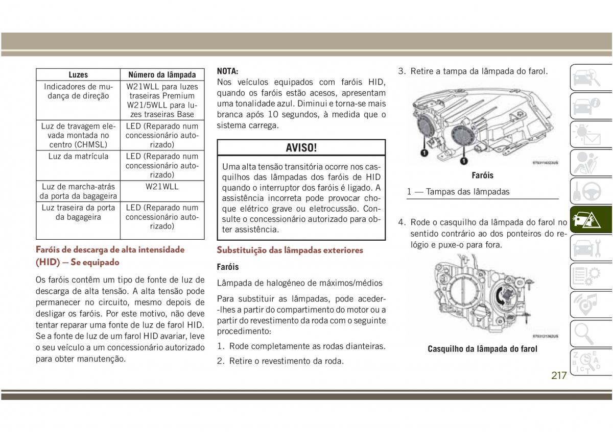 Jeep Compass II 2 manual del propietario / page 219