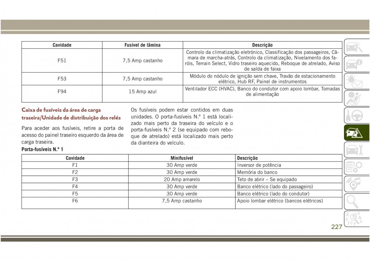 Jeep Compass II 2 manual del propietario / page 229