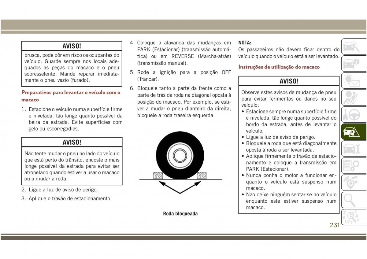 Jeep Compass II 2 manual del propietario / page 233