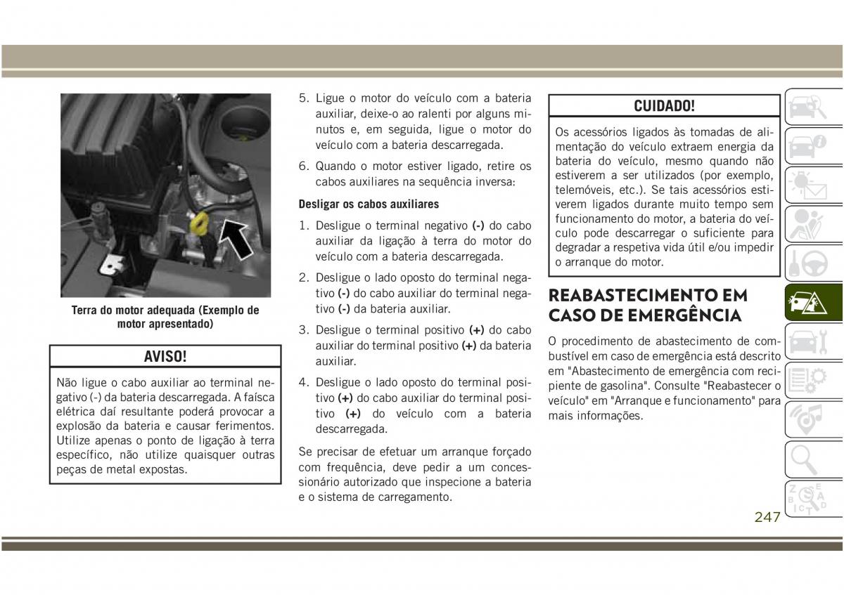 Jeep Compass II 2 manual del propietario / page 249