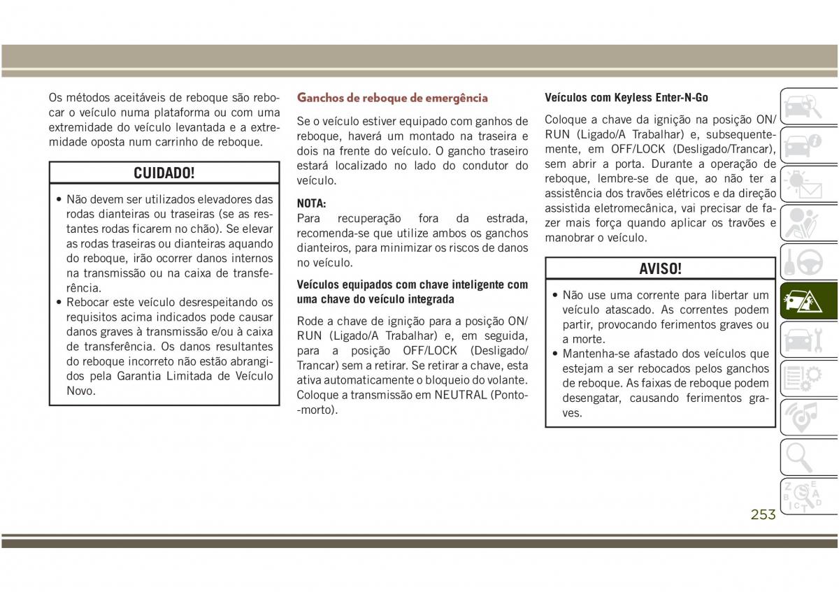 Jeep Compass II 2 manual del propietario / page 255