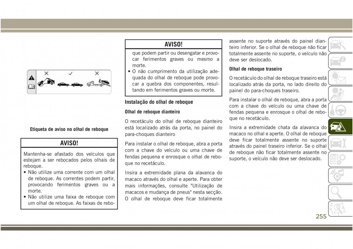 Jeep Compass II 2 manual del propietario / page 257