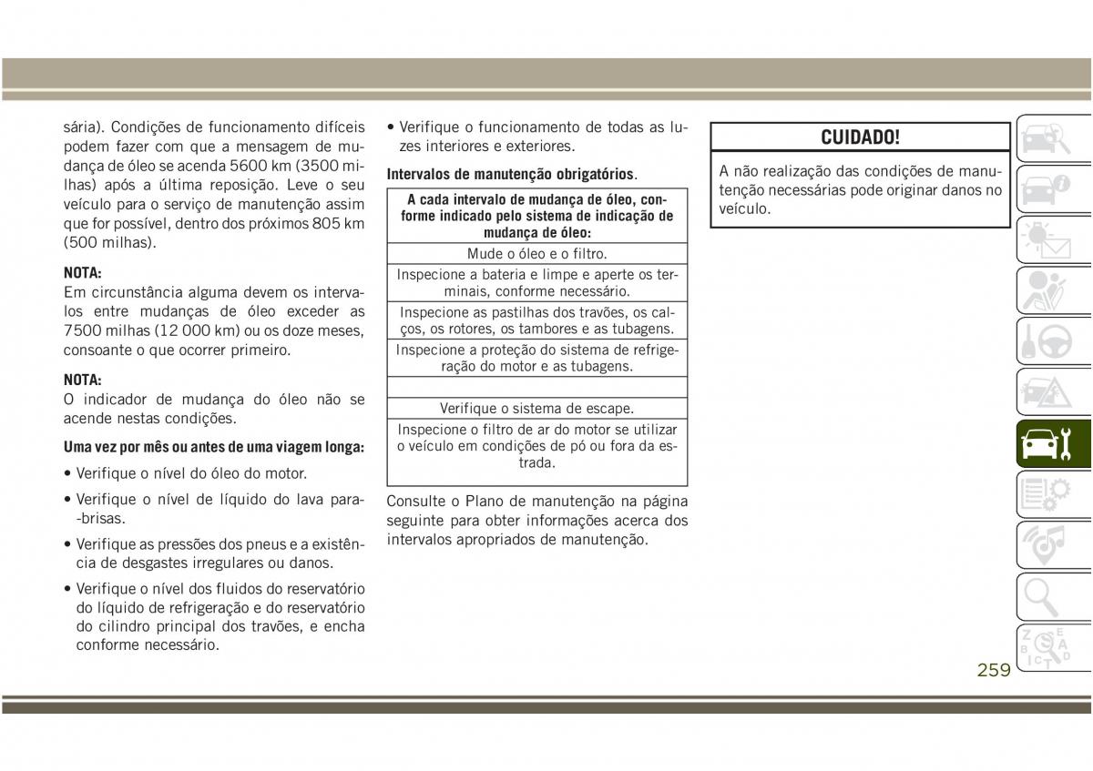 Jeep Compass II 2 manual del propietario / page 261