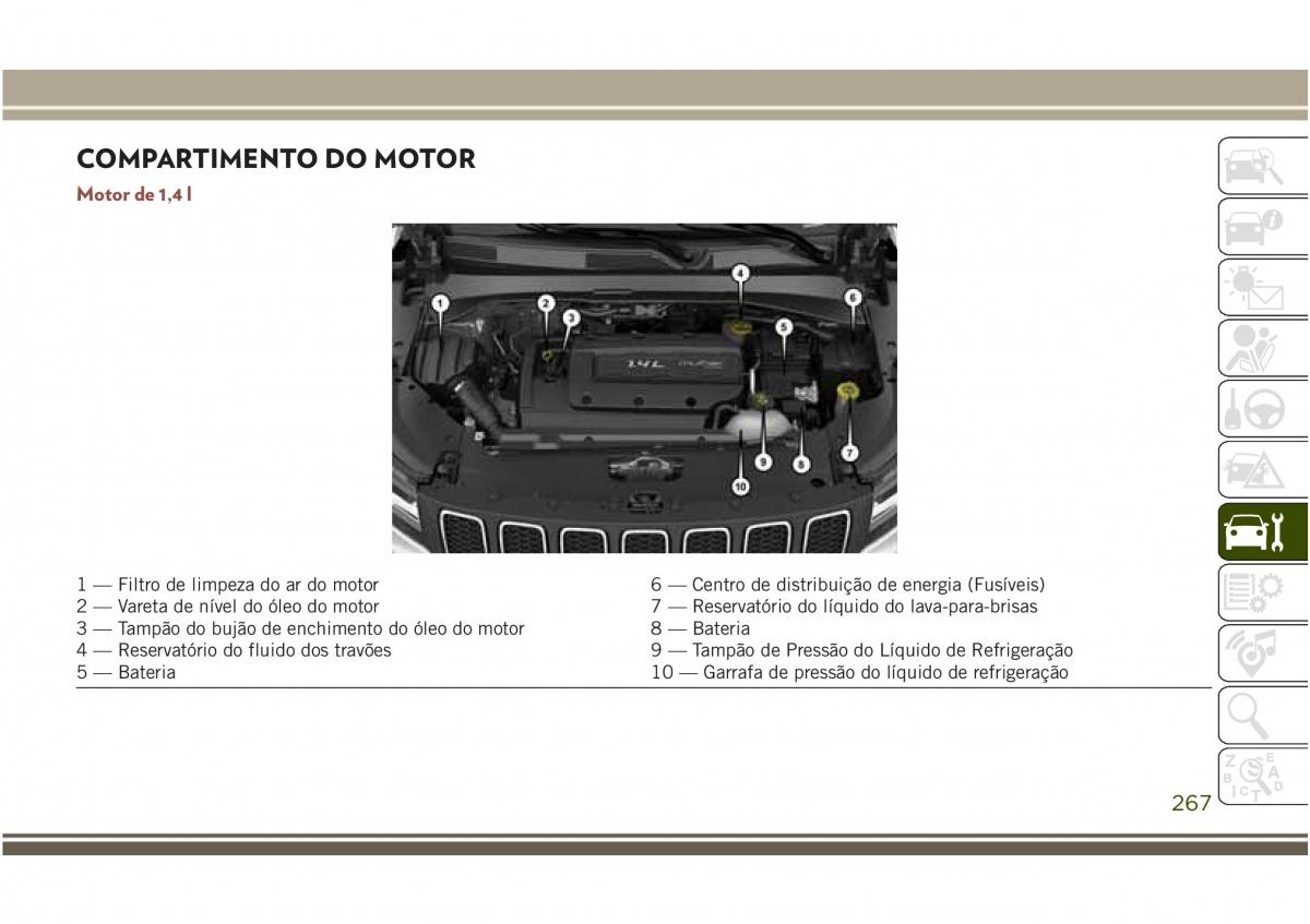 Jeep Compass II 2 manual del propietario / page 269