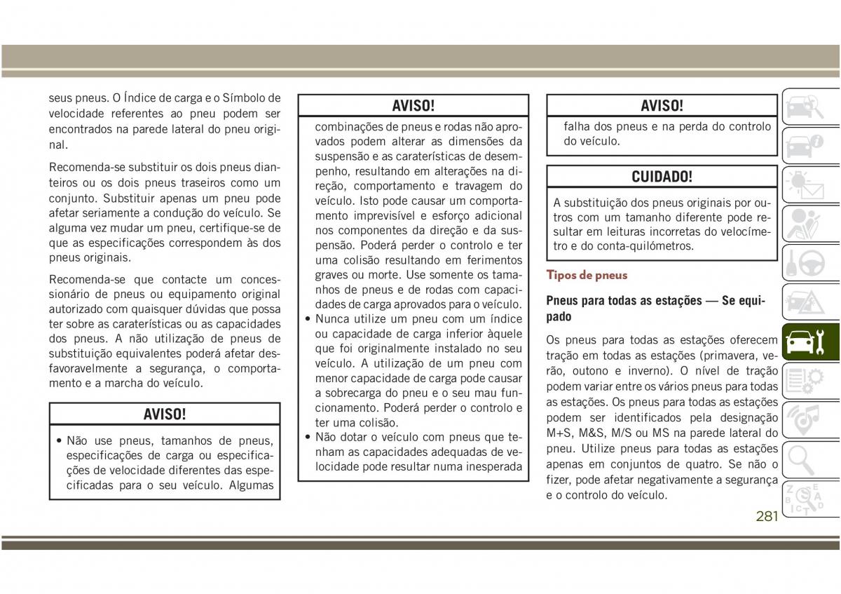 Jeep Compass II 2 manual del propietario / page 283