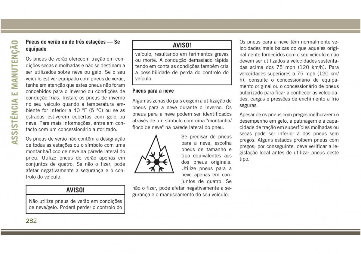 Jeep Compass II 2 manual del propietario / page 284