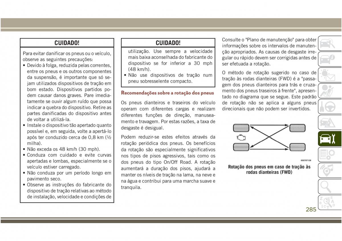 Jeep Compass II 2 manual del propietario / page 287