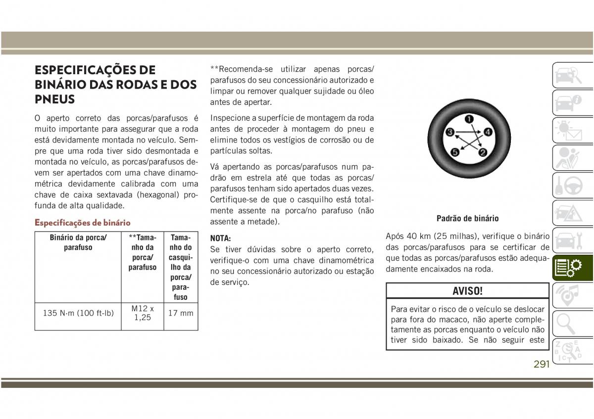 Jeep Compass II 2 manual del propietario / page 293